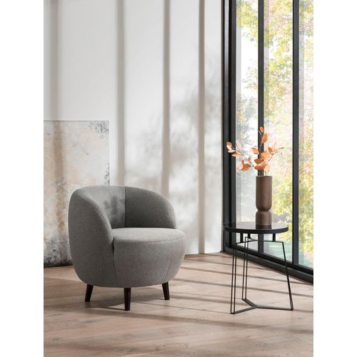 LOOKS by Wolfgang Joop Sessel LOOKS XIV made by DOMO Collection Designersessel, Polstersessel, Einzelsessel, Wohnzimmersessel, Webstoff in steel, 72 x 76 cm