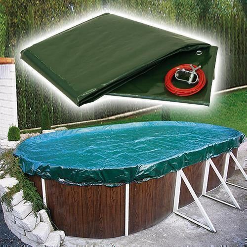 Poolabdeckung Rechteckpool 1000 x 500 cm I 180g I rechteckig 10 x 5 m