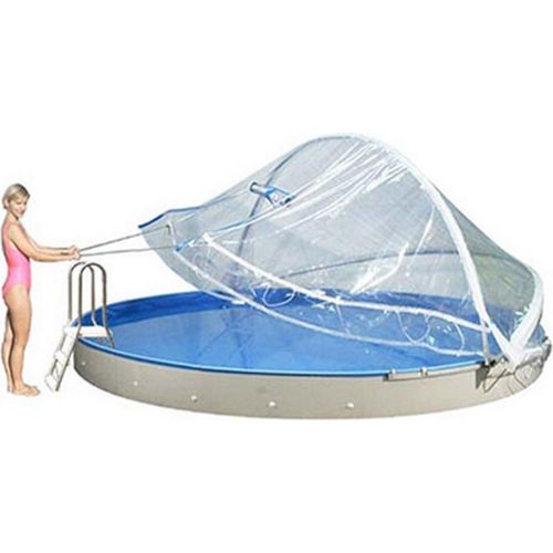 Cabrio Dome Ø 550 cm I Rund Pool Überdachung