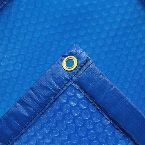 Pool ISO Solarfolie Ovalpool 623 x 360 cm | blau | mit Randverstärkung | Poolabdeckung