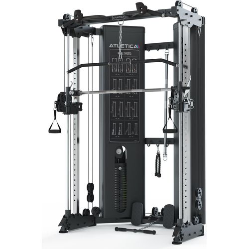 ATLETICA X-Pollux | Training ohne Hantelscheiben | Functional Trainer mit Steckgewichten | sehr platzsparend