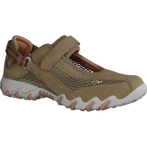 Allrounder By Mephisto Niro Cappuccino Damen Sandale Wechselfußbett NEU - Damenschuhe Slipper / Trotteur, Beige, leder/textil (mesh)
