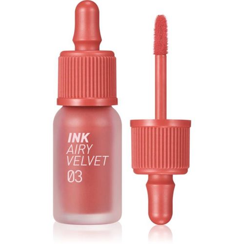 peripera Ink Airy Velvet Crèmige Lippenstift met Matterend Effect Tint 03 Cartoon Coral 4 g