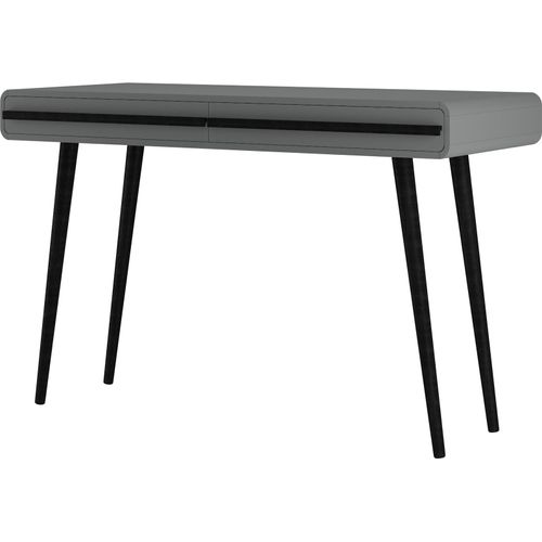 Schreibtisch ></noscript>Oskar< in Grau - 120x77x50cm (BxHxT)