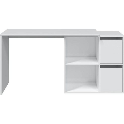 Regal-Schreibtisch ></noscript>ADAPTA< 2 Türen, Fächer, in Artik Weiß - 120x74x77 (BxHxT)