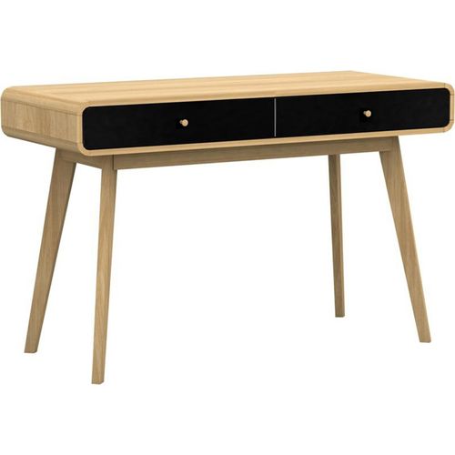 Schreibtisch ></noscript>Janne< 2 Schubladen, in Eiche - 120x79x50cm (BxHxT)