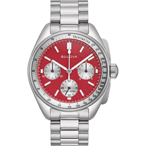 Chronograph Bulova Versilbert/Stahl Kollektion Archivio Lunar Pilot - mann
