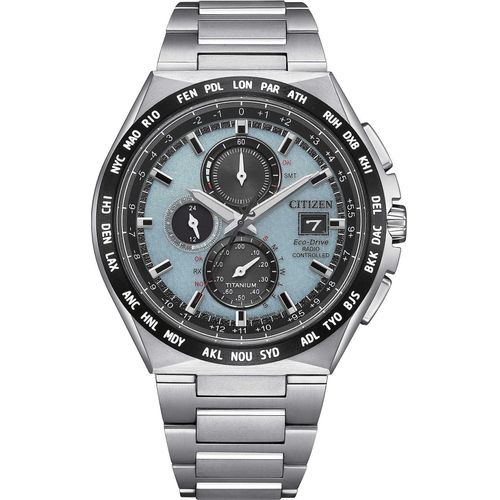 Chronograph Citizen Versilbert/Stahl Kollektion Radio Controllati - mann