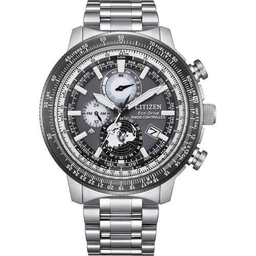 Chronograph Citizen Versilbert/Stahl Kollektion Promaster - mann