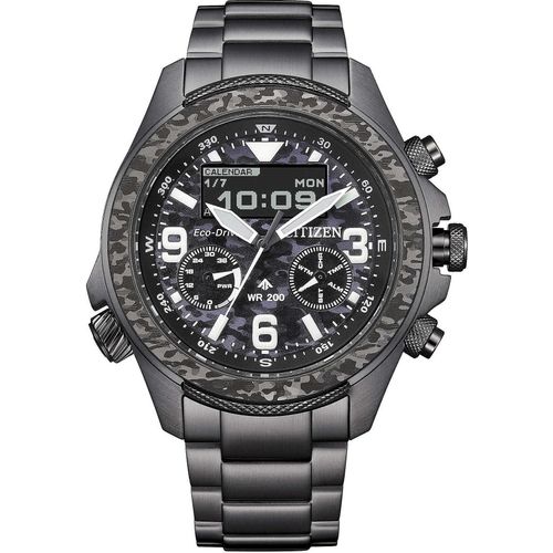 Chronograph Citizen Schwarz Kollektion Promaster Land - mann