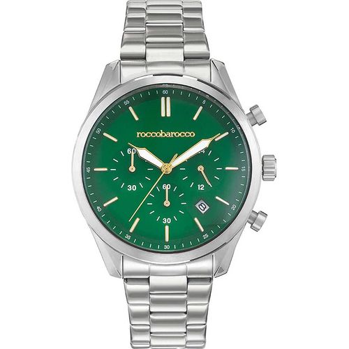 Chronograph RoccoBarocco Versilbert/Stahl Kollektion Urban - mann