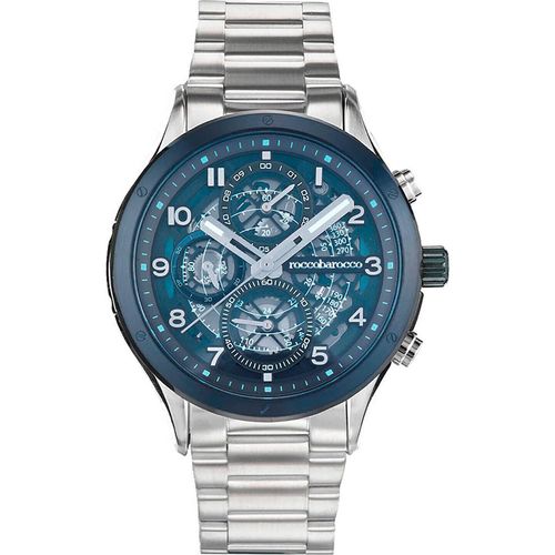 Chronograph RoccoBarocco Versilbert/Stahl Kollektion Kairos - mann