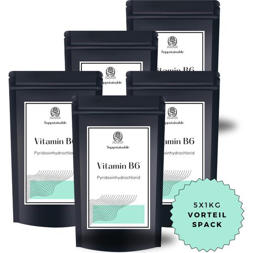 Vitamin B6 (Pyridoxinhydrochlorid) Pulver – 5kg (5X1kg)