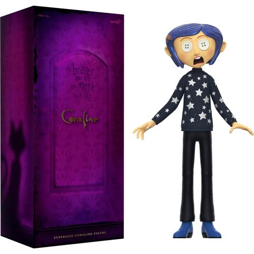 Coraline Supersize Vinyl Actionfigur Coraline (Button Eyes) 40 cm