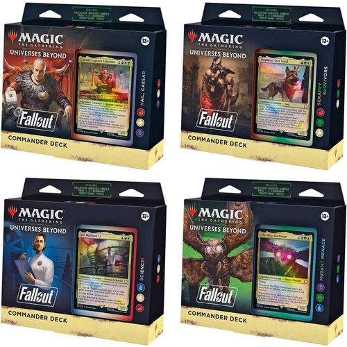 Magic the Gathering Universes Beyond: Fallout Commander-Decks Display (4) englisch