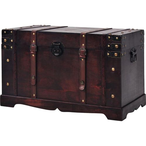 Vintage Schatztruhe Holz 66 x 38 x 40 cm