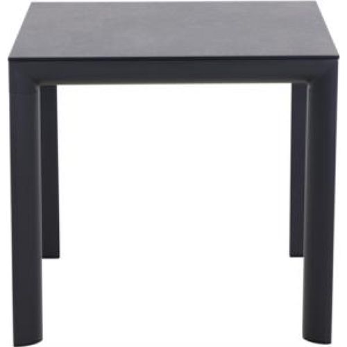 Siena Garden Silva Dining Tisch – 80 x 80 cm, Aluminium (matt anthrazit) & HPL Ferro