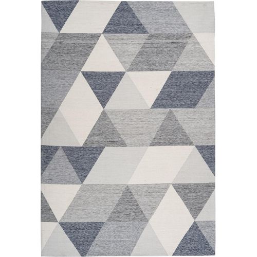 Teppich ></noscript>Yoga< in Grau / Creme, 100% Polyester - 290x200cm (LxB)