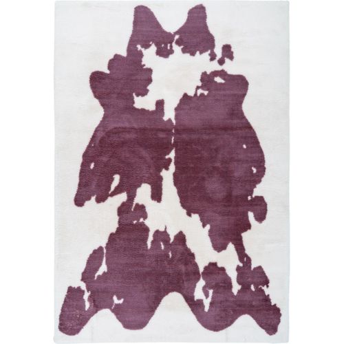 Teppich ></noscript>Rabbit Animal< in Lilac / Weiß, 100% Polyester - 160x120cm (LxB)
