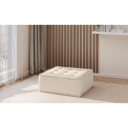 Polsterhocker Modul SANDE Stoff Raven Creme