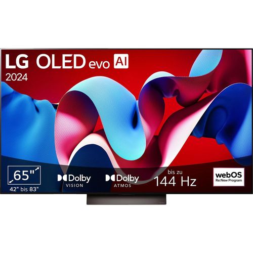 LG OLED65C43LA OLED evo TV (Flat, 65 Zoll / 165 cm, OLED 4K, SMART TV)