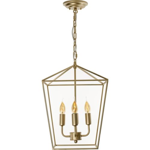 Lampe Crafdeco - Gold Modernes Design Industrial Loft Leuchter Elegante Pendelleuchte für Wohnzimmer Esszimmerlampe Büro Stilvolles Hängeleuchte