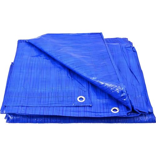 BK SHOP | Abdeckplane, Plane | Gartenplane 15 x 20 m | Blau Wasserdichte Plane | Bauplane 60 g/m2 | Abdeckplanen Gartenmöbel | Plane mit Ösen