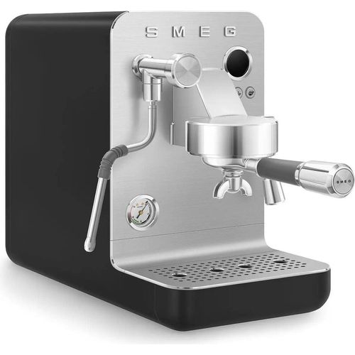 SMEG Manuelle Espressomaschine mit Dampfdüse Schwarz