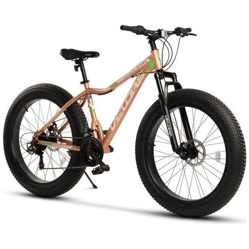 Mountainbike 26 Zoll Fat Tire 4.0 MTB für Herren Damen und Jungen 21 Gang Shimano, Kettenschaltung, mechanische Scheibenbremse, Fat Bike Mountainbike