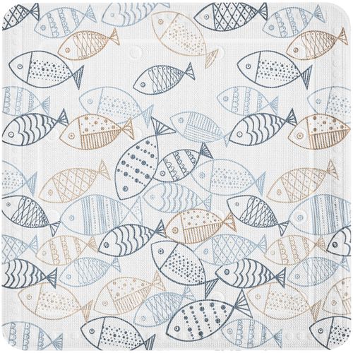 Duscheinlage KLEINE WOLKE "Sardinas", weiß, B:55cm H:0,3cm L:55cm, PVC, Wanneneinlagen, Duscheinlage