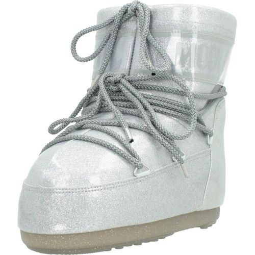 MOON BOOT MB ICON LOW GLITTER Silber
