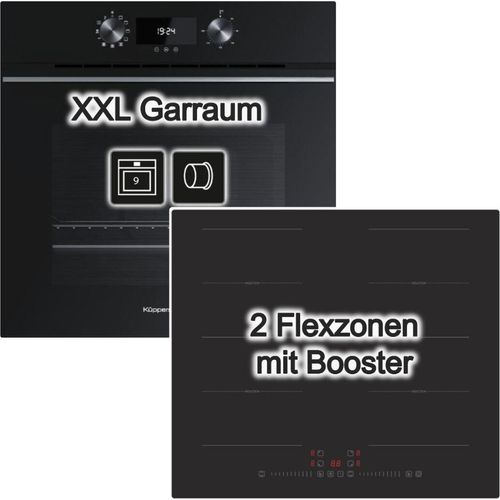Herdset Küppersbusch + PKM Induktionskochfeld Flex-Zonen Slider autark 60cm