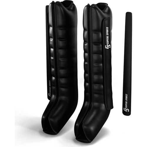 Capital Sports Hyper Cap Recovery Beinmassagegerät – Luftkompression, 6 Fächer, 30-250 mmHg, Fördert Blutzirkulation, Verstellbar, Leise