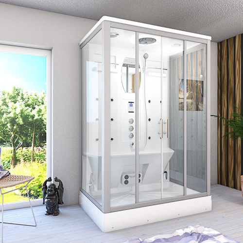 Dusche Duschkabine D27-TH-EC-EA Duschtempel Sauna 140x90 cm MIT 2K Scheiben Versiegelung
