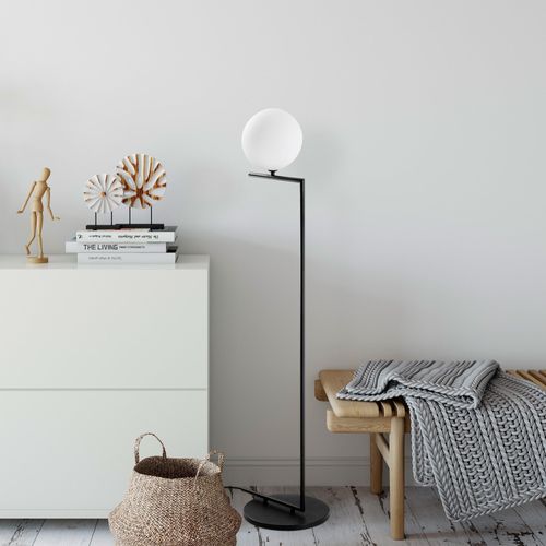 Opviq, Luminar - 14180, Stehlampe, Schwarz, METALLKÖRPER, 37 x 30 x 140 cm
