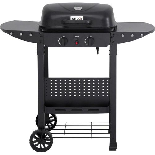 Gasgrill 5kW, 2 Brenner, Stahl 100,5 x 49 x 92,4 cm