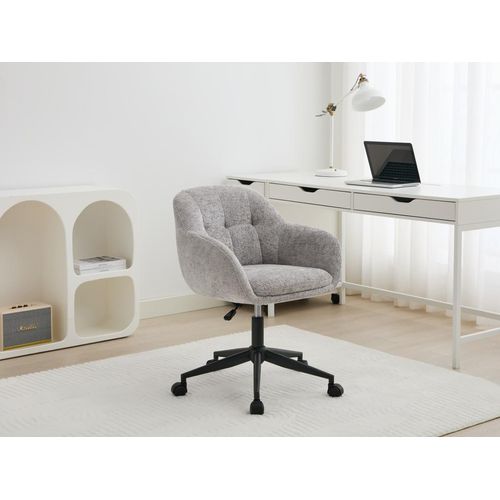 Bürostuhl höhenverstellbar - Strukturstoff - Grau - LASSANDRA von Pascal Morabito