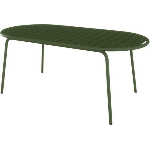 Gartentisch oval - 180 cm - Metall - Kaki - MONTEFARO von MYLIA
