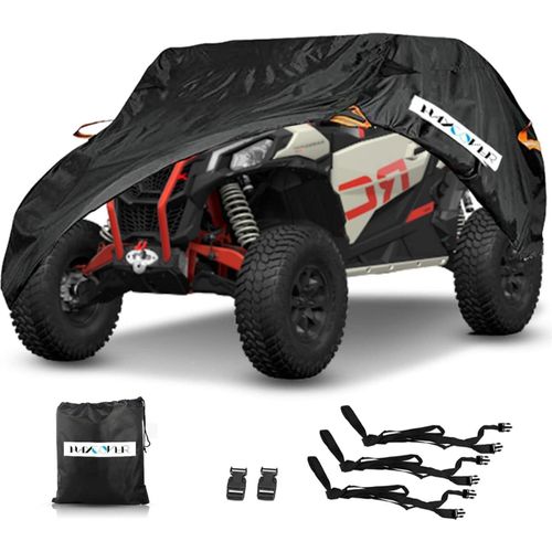 Wasserdichte UTV-Abdeckung für Polaris RZR Yamaha Rhino Can-Am Defender Honda Pioneer Kawasaki Mule Teryx - Universell