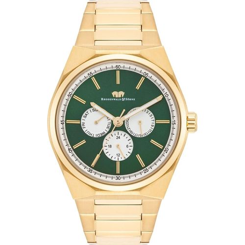 Herren Quarzuhr gelbgold Edelstahl gelbgold