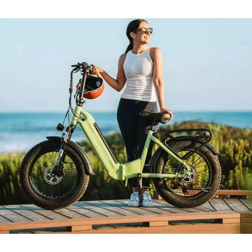 20 Zoll Damen Elektrofahrrad 48V 25AH eBike 250W E Mountainbike EBike MTB Fat Tire E-Fahrrad klapprad, Off-Road Mountainbike mit Shimano 7 Gängen
