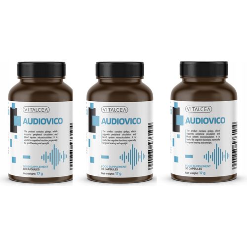 3X Vitalcea Audiovico Nahrungsergänzungsmittel Für Gutes Hören