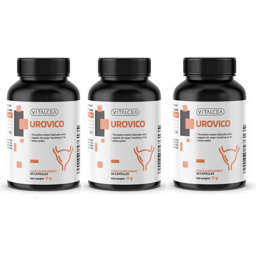 3X Urovico : Zink Cucurbita Sides Cranberry Brennnessel || 30Caps.