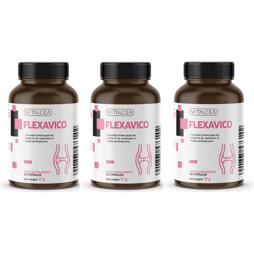 3X Vitalcea Flexavico Nahrungsergänzungsmittel 30 Kapseln
