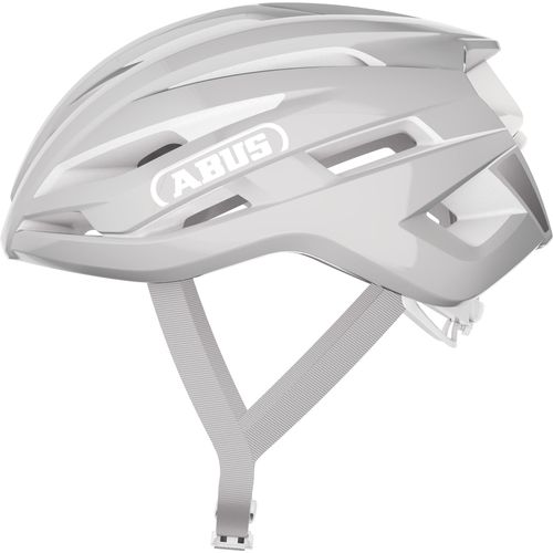ABUS Rennradhelm StormChaser ACE - leichter Fahrradhelm für Radrennen, Gravelbike-Touren und Cyclocross - für Damen und Herren - Größe L, Pure Grey