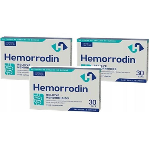 3X Hemorrodin Nahrungsergänzungsmittel 30 Kapseln