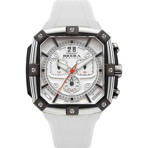 Chronograph Brera Orologi Weiß Kollektion Square - mann