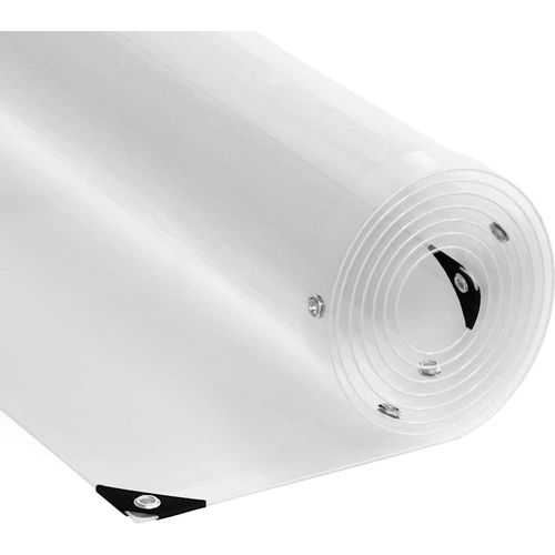 Transparente Plane mit Ösen 4x10 m PVC