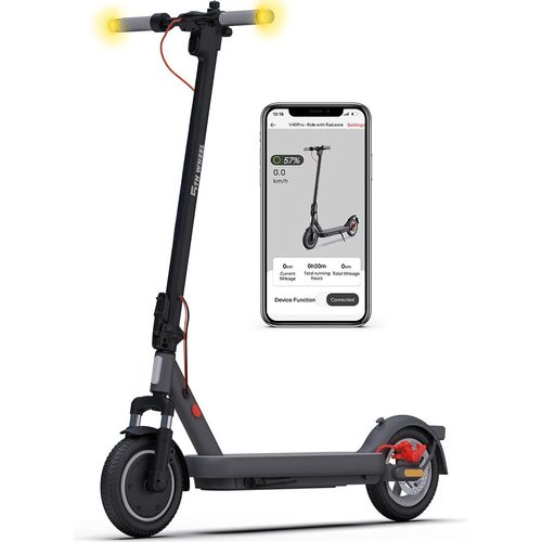 E-Scooter 5th Wheel V40 Pro-CE 25 kmh 400W 10 Zoll App Blinker vollgefedert Diebstahlschutz bis 40 km Reichweite Ambient Light