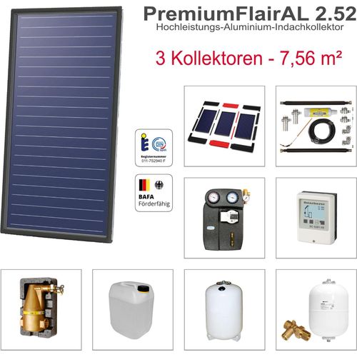 Solarbayer PremiumFlairAL Indach-Solarpaket 3 Bruttofläche 7,56 m² Solaranlage